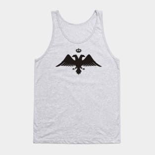 Double Headed Eagle Silhouette with Crown Tank Top